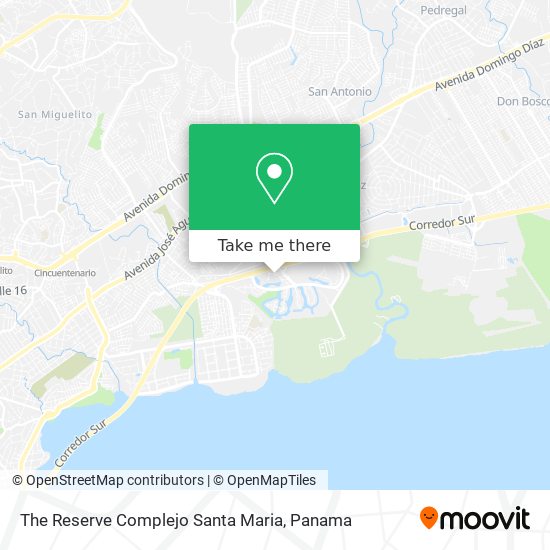 The Reserve  Complejo Santa Maria map