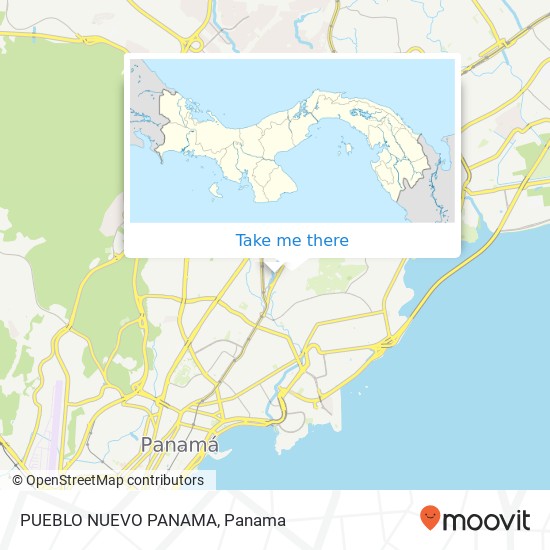 PUEBLO NUEVO PANAMA map