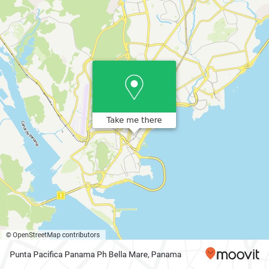 Punta Pacifica  Panama  Ph Bella Mare map