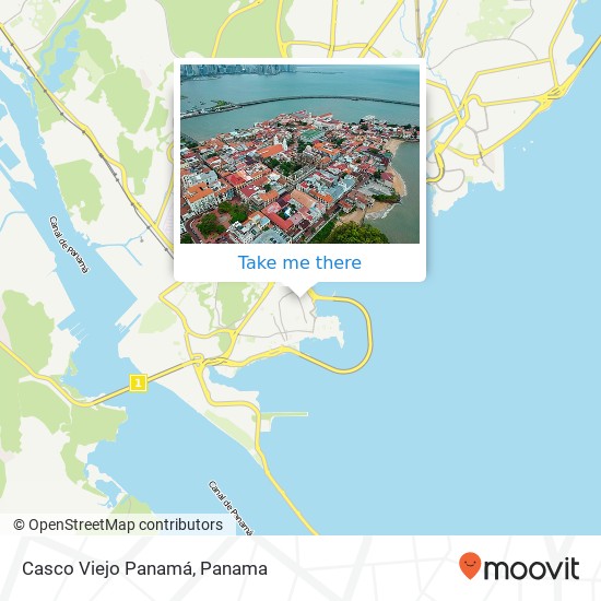 Casco Viejo  Panamá map