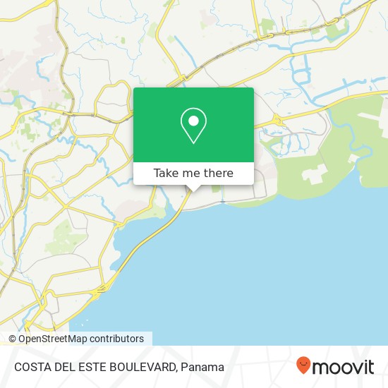 COSTA DEL ESTE BOULEVARD map