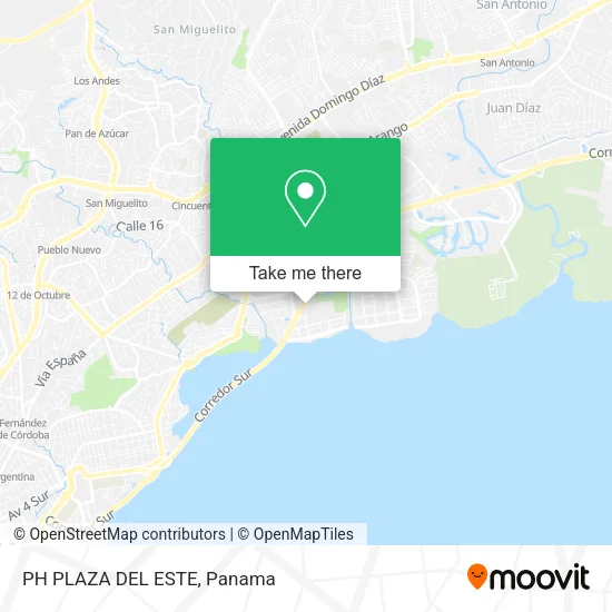 Mapa de PH PLAZA DEL ESTE