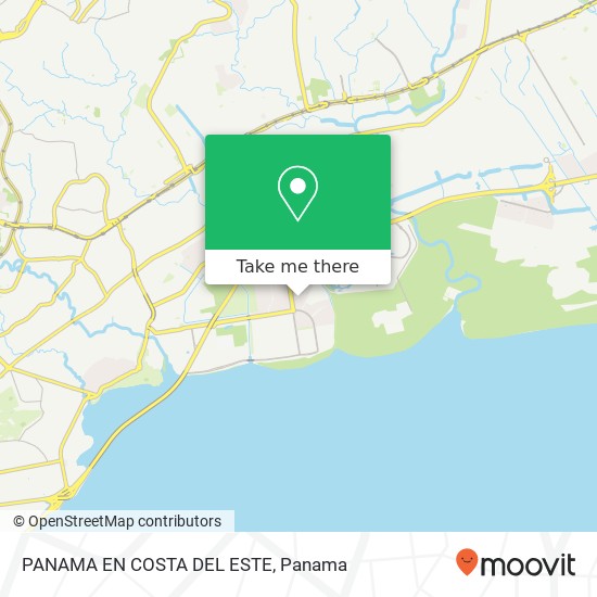 PANAMA EN COSTA DEL ESTE map