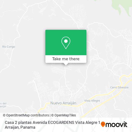 Casa 2 plantas Avenida ECOGARDENS Vista Alegre 1  Arraijan map