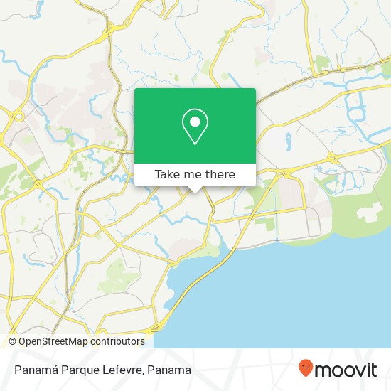 Panamá  Parque Lefevre map
