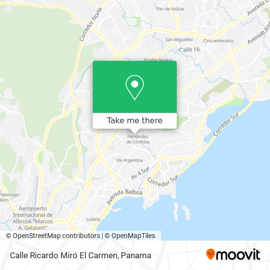 Calle Ricardo Miró  El Carmen map