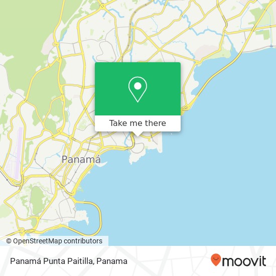 Panamá  Punta Paitilla map