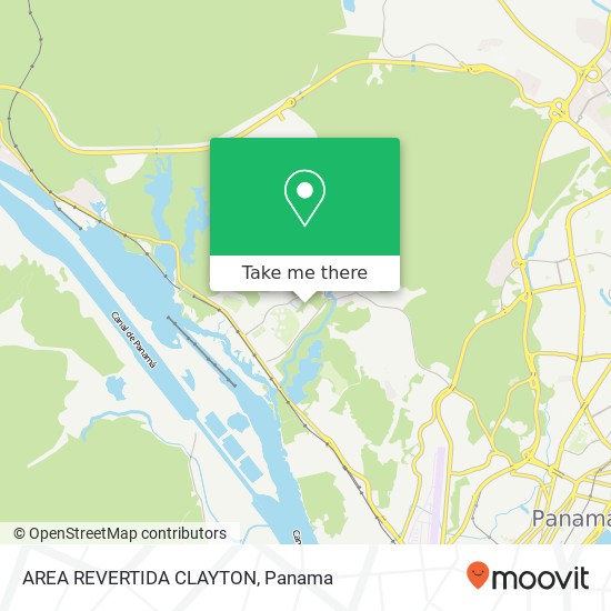 AREA REVERTIDA  CLAYTON map