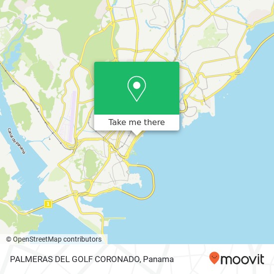 PALMERAS DEL GOLF  CORONADO map