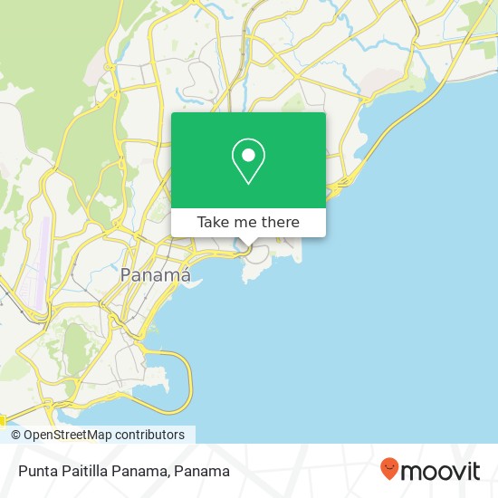 Punta Paitilla  Panama map