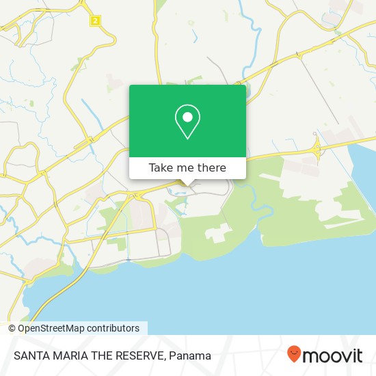 SANTA MARIA   THE RESERVE map