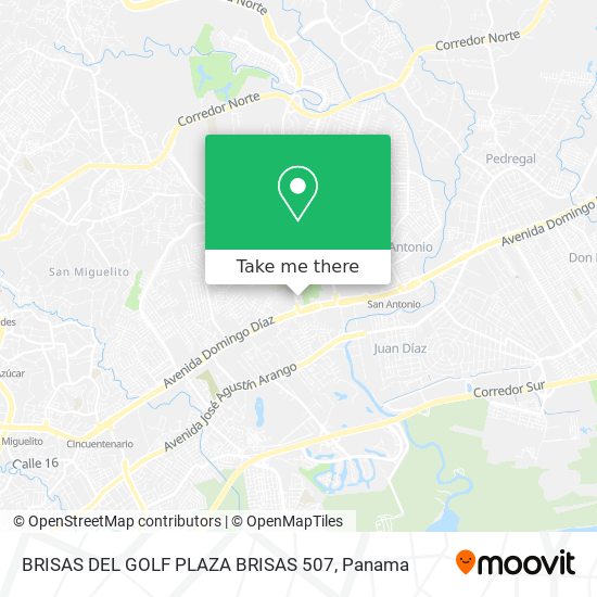 Mapa de BRISAS DEL GOLF  PLAZA BRISAS 507