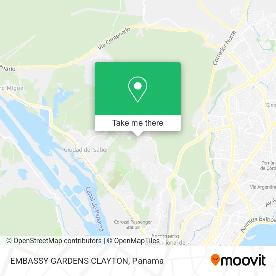 Mapa de EMBASSY GARDENS CLAYTON
