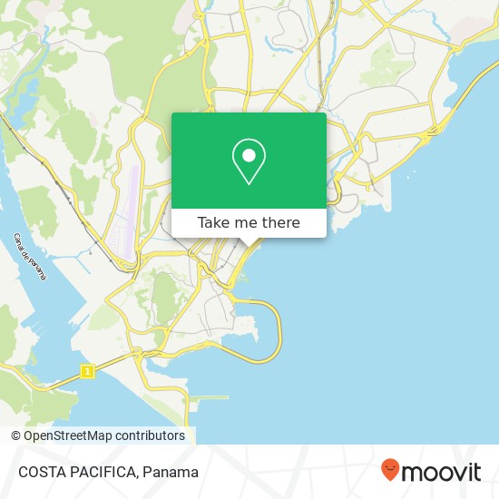 COSTA PACIFICA map