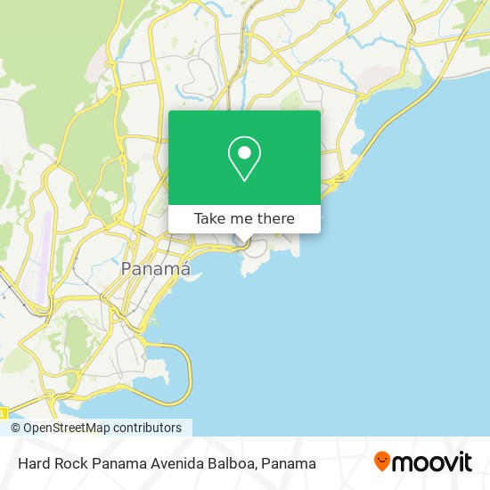 Hard Rock Panama Avenida Balboa map