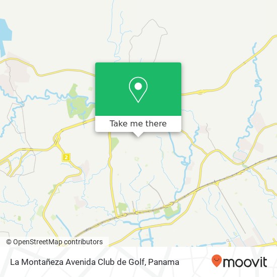 Mapa de La Montañeza Avenida Club de Golf