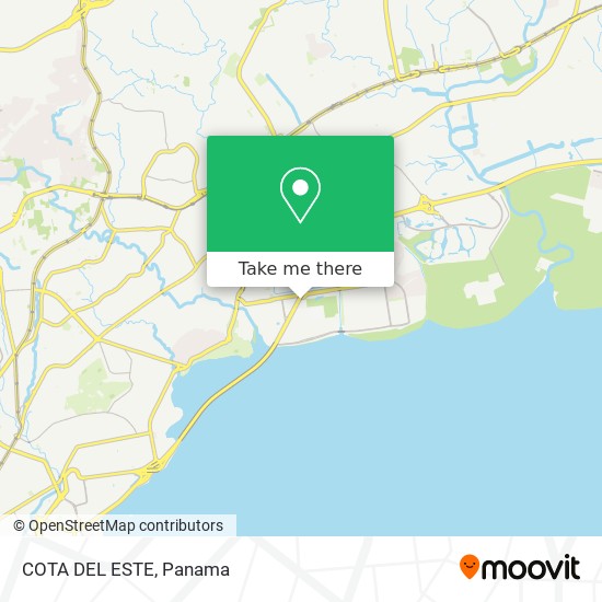 COTA DEL ESTE map