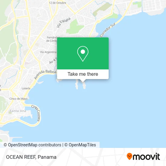 OCEAN REEF map