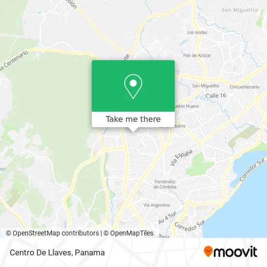 Centro De Llaves map