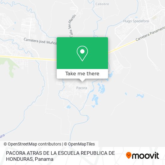 PACORA   ATRAS DE LA ESCUELA REPUBLICA DE HONDURAS map