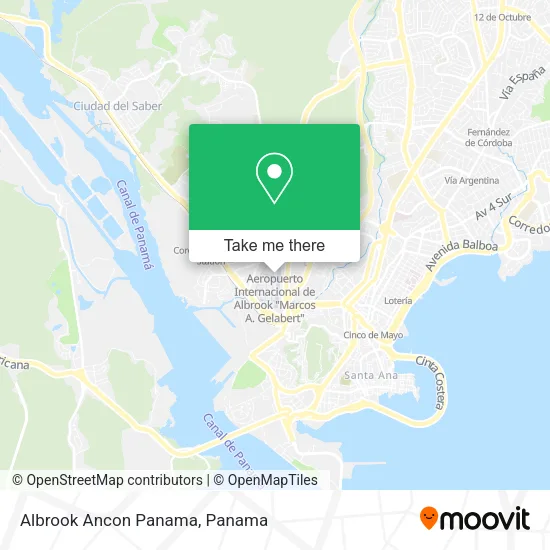 Albrook  Ancon  Panama map