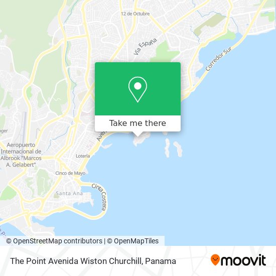 The Point Avenida Wiston Churchill map