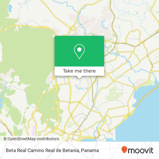 Beta Real  Camino Real de Betania map