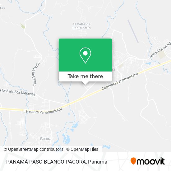 PANAMÁ PASO BLANCO PACORA map