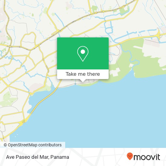 Mapa de Ave  Paseo del Mar