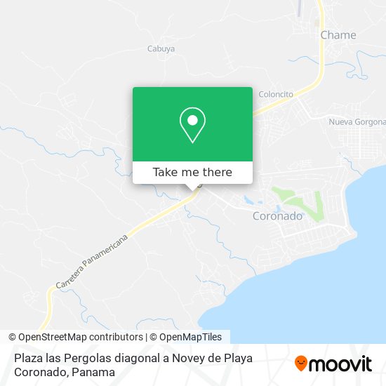Plaza las Pergolas  diagonal a Novey de Playa Coronado map