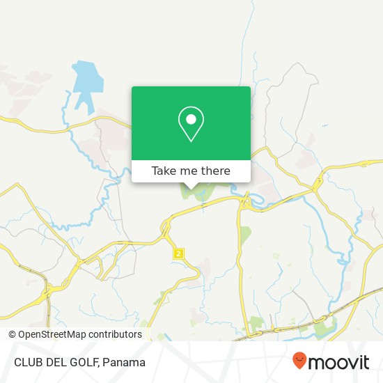 CLUB DEL GOLF map