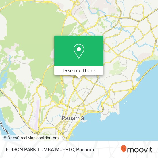 EDISON PARK  TUMBA MUERTO map