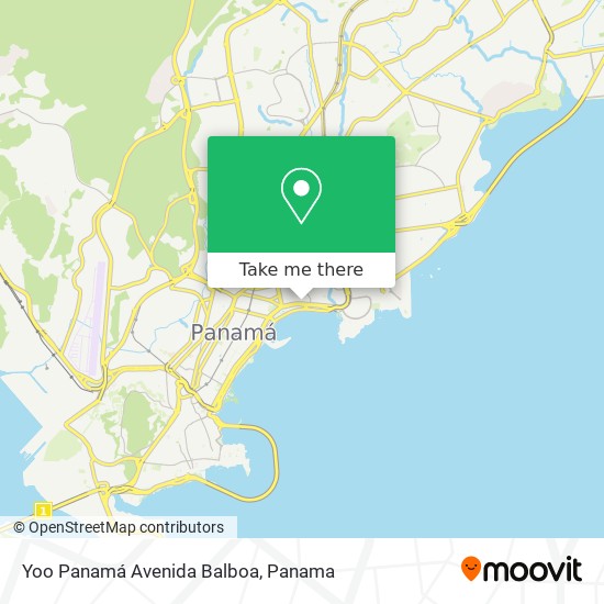 Yoo Panamá Avenida Balboa map