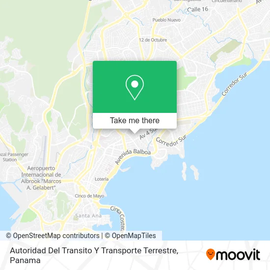 Autoridad Del Transito Y Transporte Terrestre map
