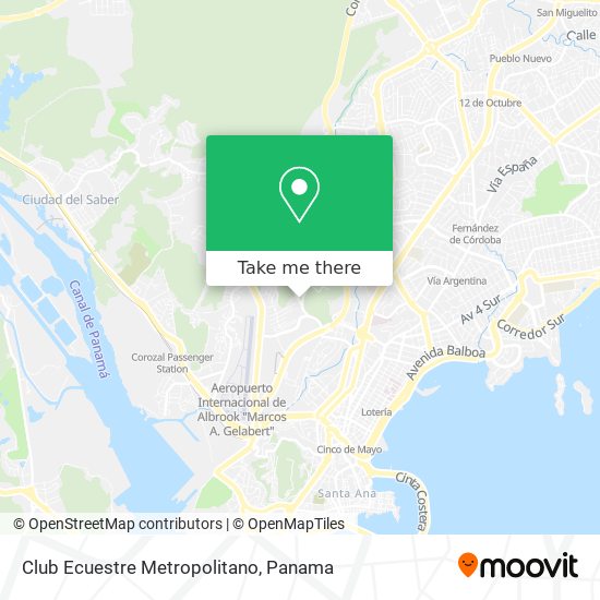 Club Ecuestre Metropolitano map