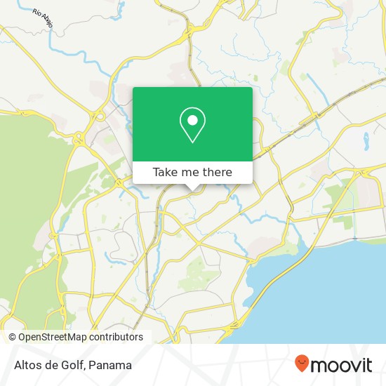 Altos de Golf map