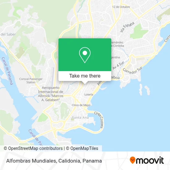 Alfombras Mundiales, Calidonia map