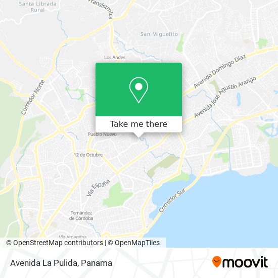 Avenida La Pulida map