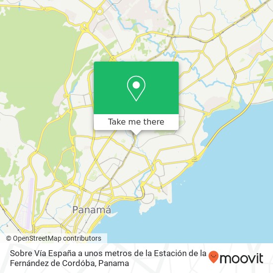 Sobre Vía España  a unos metros de la Estación de la Fernández de Cordóba map
