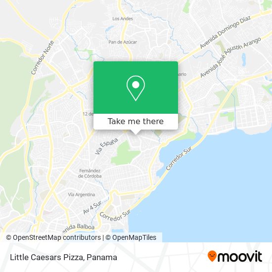 Mapa de Little Caesars Pizza