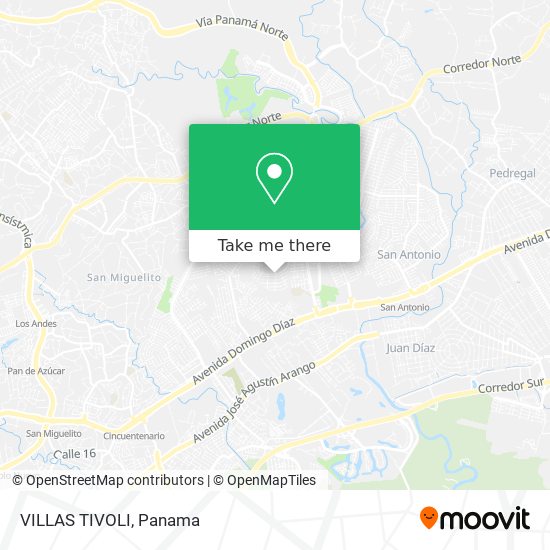 VILLAS TIVOLI map