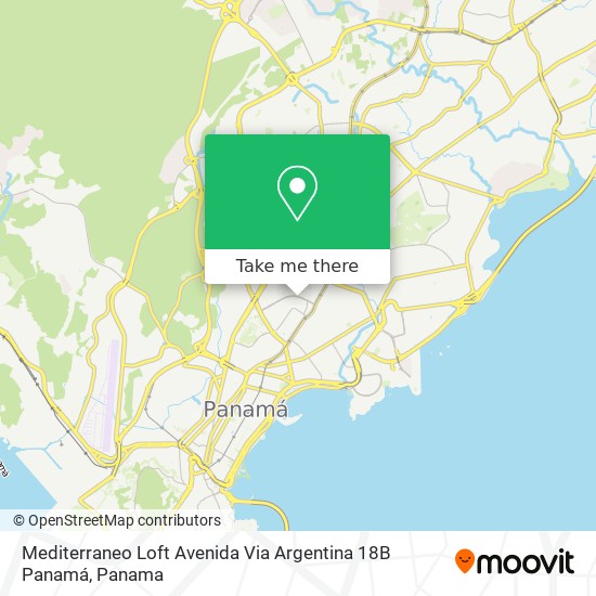 Mediterraneo Loft Avenida  Via Argentina  18B  Panamá map