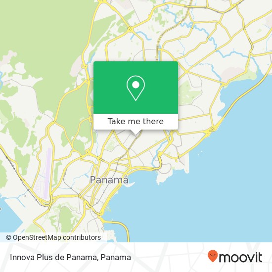 Innova Plus de Panama map