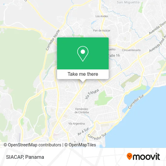 Mapa de SIACAP