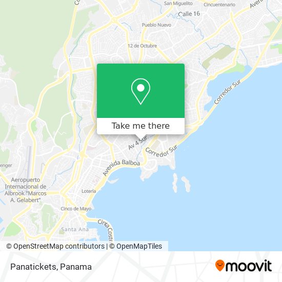 Mapa de Panatickets