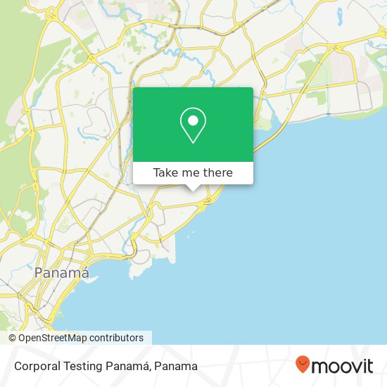 Mapa de Corporal Testing Panamá