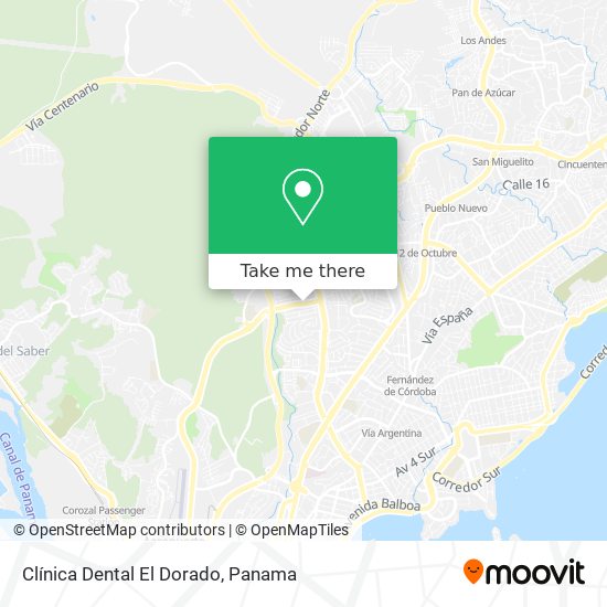 Mapa de Clínica Dental El Dorado