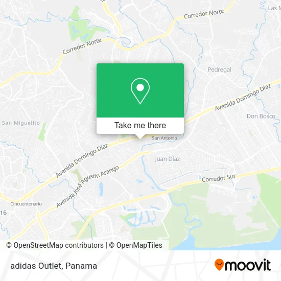 Mapa de adidas Outlet