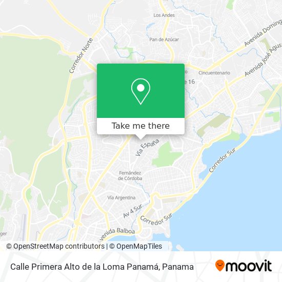 Calle Primera Alto de la Loma  Panamá map