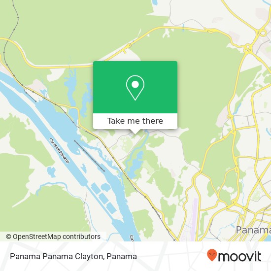 Panama Panama Clayton map